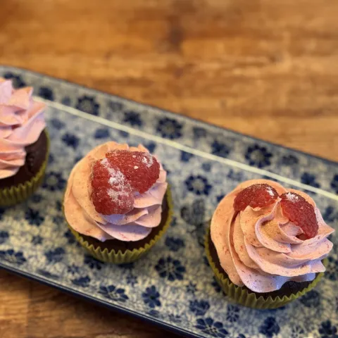 Chocolade Framboos Cupcake Boven