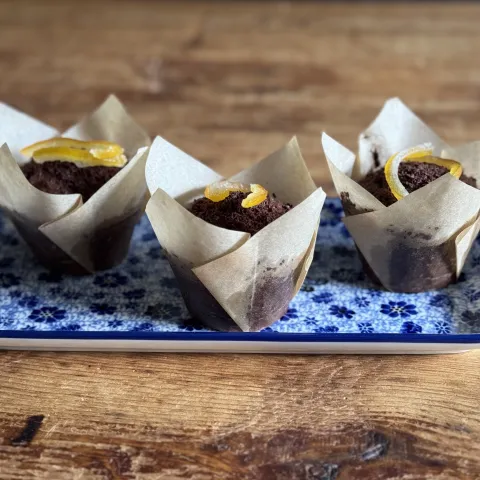 Chocolade Sinasappel Muffin groep