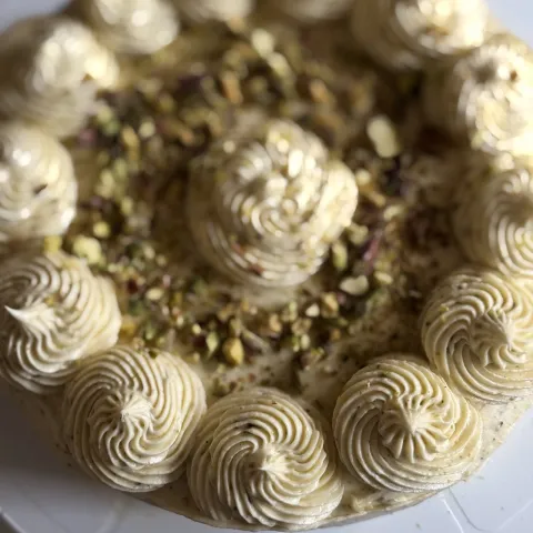 Lemon Pistachio Taart bovenkant